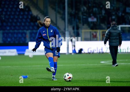 Marta Cazalla Garcia (TSG Hoffenheim, #15), GER, TSG 1899 Hoffenheim vs Eintracht Francfort, Google Pixel Fussball Frauen Bundesliga, 10. Spieltag, saison 2024/2025, 16.11.2024 la réglementation DFB interdit toute utilisation de photographies comme séquences d'images et/ou quasi-vidéo Foto : Eibner-Pressefoto/Michael Memmler Banque D'Images