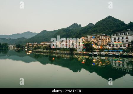 Sa PA, VIETNAM - DEC 11, 2023 : sa Pa Lake, c'est l'un des endroits les plus populaires de la ville, sa Pa est une ville dans une belle région montagneuse du nord du Vietnam Banque D'Images