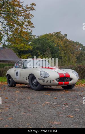 Série 2 1969 Jaguar E type modifié pour la course Banque D'Images