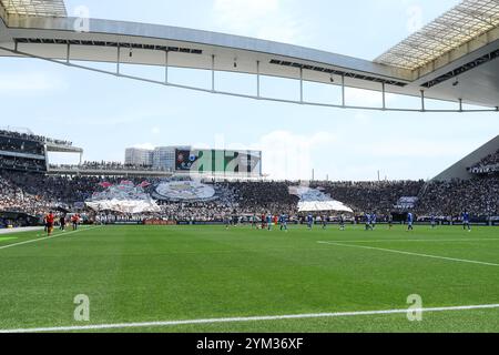 Sao Paulo, Brésil. 20 novembre 2024. SP - SAO PAULO - 11/20/2024 - BRÉSIL A 2024, CORINTHIANS x CRUZEIRO - les fans de Corinthians lors du match contre Cruzeiro au stade Arena Corinthians pour le championnat brésilien A 2024. Photo : Marco Miatelo/AGIF (photo : Marco Miatelo/AGIF/SIPA USA) crédit : Sipa USA/Alamy Live News Banque D'Images