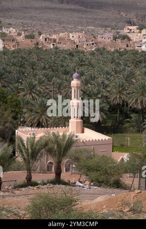 mosquée wadi ghul hajar montagnes al hamra oman moyen-orient Banque D'Images