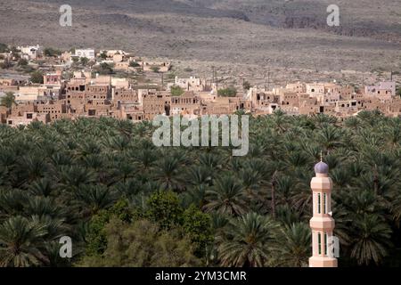 mosquée wadi ghul hajar montagnes al hamra oman moyen-orient Banque D'Images