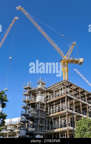 Londres, Angleterre, Royaume-Uni - 27 août 2023 : construction d'un nouveau bâtiment dans le centre de Londres Banque D'Images