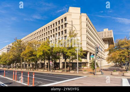 WASHINGTON DC, USA - 17 NOVEMBRE 2024 : le J. Edgar Hoover FBI Building à Washington DC, USA le J. Edgar Hoover Building Federal Bureau of Investi Banque D'Images