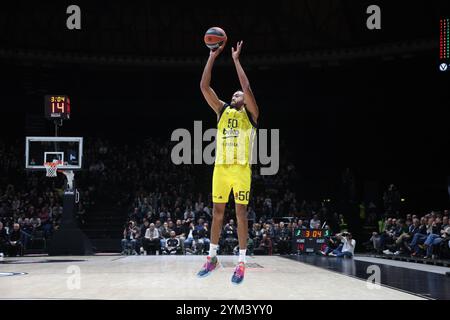 Bonzie Colson (Fenerbhace) lors du match de basket-ball Turkish Airlines Euroleague entre Virtus Segafredo Bologna et Fenerbhace Beko Istanbul à l'Unipol Arena, Casalecchio (Bologne), Italie, 20 novembre 2024 - photo : Michele Nucci Banque D'Images