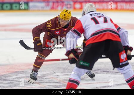 Genève, Suisse. 20 novembre 2024. Genève, Suisse, 20 novembre 2024 : Marc-Antoine Pouliot (78 Geneve-Servette HC) lors du match de la Ligue des Champions entre Geneve-Servette HC et HC Lausanne aux Vernets de Genève, Suisse (Giuseppe Velletri/SPP) crédit : SPP Sport Press photo. /Alamy Live News Banque D'Images