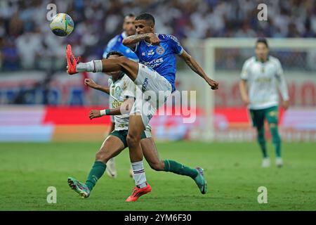 Salvador, Brésil. 20 novembre 2024. Luciano Juba de Bahia lors du match entre Bahia et Palmeiras, pour la Serie A 2024 brésilienne, au stade Arena fonte Nova, à Salvador le 20 novembre 2024. Photo : Heuler Andrey/DiaEsportivo/Alamy Live News crédit : DiaEsportivo/Alamy Live News Banque D'Images