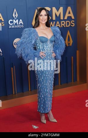 20 novembre 2024 - Nashville, Tennessee - Kacey Musgraves. La 58e édition des CMA Awards, la plus grande soirée de musique country, s'est tenue au Music City Center. (Crédit image : © Mickey Bernal/AdMedia via ZUMA Press Wire) USAGE ÉDITORIAL SEULEMENT! Non destiné à UN USAGE commercial ! Banque D'Images