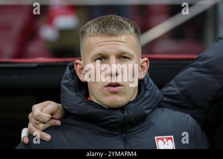 Varsovie, Pologne. 18 novembre 2024. Mateusz Bogusz de Pologne vu lors du match de l'UEFA Nations League 2024 League A Group A1 entre la Pologne et l'Écosse au PGE Narodowy. Score final : Pologne 1:2 Écosse. Crédit : SOPA images Limited/Alamy Live News Banque D'Images