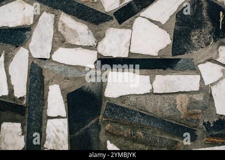 texture d'un mur en pierre taillée. Photo de haute qualité Banque D'Images