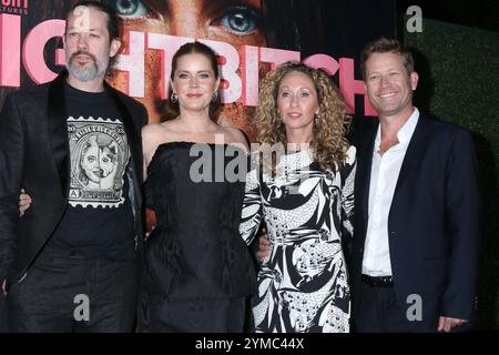 CA. 20 novembre 2024. Darren le Gallo, Amy Adams, belle-soeur, Eddie Adams aux arrivées pour la première de NIGHTBITCH, Linwood Dunn Theater, Los Angeles, CA, 20 novembre 2024. crédit : Priscilla Grant/Everett Collection/Alamy Live News Banque D'Images