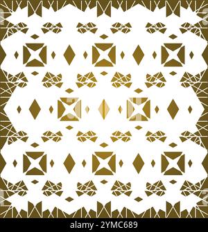 Motif Golden Colors Network ornement décoratif de style arabe Illustration de Vecteur