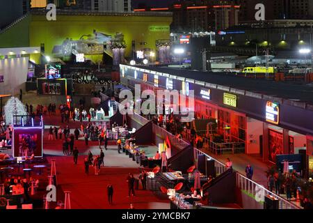 20 novembre 2024, Las Vegas Street circuit, Las Vegas, FORMULE 1 HEINEKEN SILVER LAS VEGAS GRAND PRIX 2024, dans la photo le paddock à Las Vegas. Banque D'Images