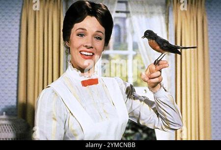 MARY POPPINS 1964 Walt Disney Productions film musical avec Julie Andrews dans le rôle de Mary Poppins Banque D'Images