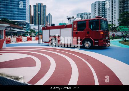 Pompier à Hong Kong 2024 Banque D'Images