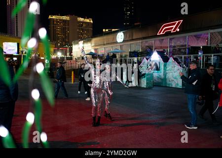 Las Vegas, États-Unis. 20 novembre 2024. Le paddock est vu lors du Grand Prix de formule 1 de Las Vegas sur le Las Vegas Strip circuit à Las Vegas le mercredi 20 novembre 2024. Photo de Greg Nash/UPI crédit : UPI/Alamy Live News Banque D'Images