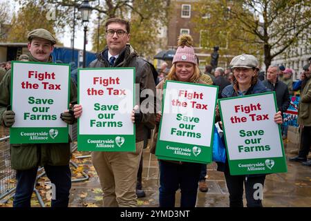 Agriculteurs mars 19Nov24 Banque D'Images