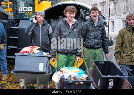 Agriculteurs mars 19Nov24 Banque D'Images