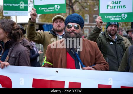 Agriculteurs mars 19Nov24 Banque D'Images