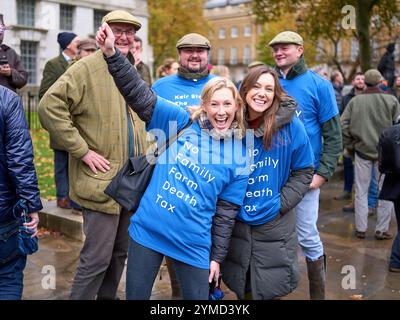 Agriculteurs mars 19Nov24 Banque D'Images