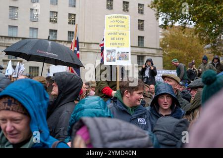 Agriculteurs mars 19Nov24 Banque D'Images