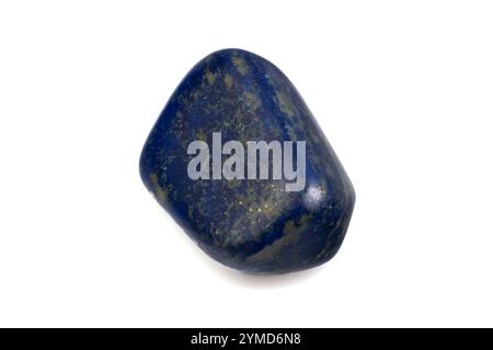 Pierre naturelle Lapis Lazuli avec couleur bleue riche et mouchettes dorées. Banque D'Images