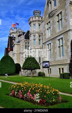 Palacio de la Magdalena - Cantabrie Université d'été à Santander, dans le nord de l'Espagne. Banque D'Images