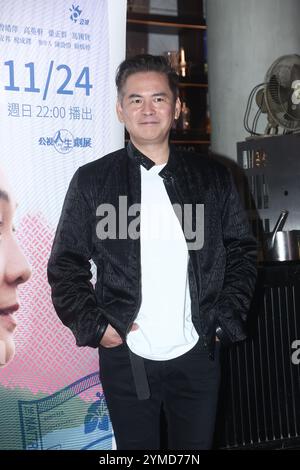 TAIPEI, CHINE - 21 NOVEMBRE 2024 - L'acteur Joseph assiste à un thé médiatique à Taipei, province de Taiwan, Chine, le 21 novembre 2024. Banque D'Images