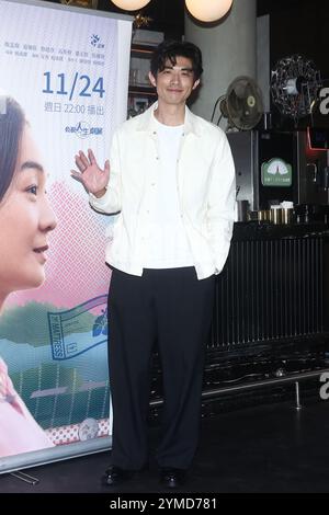 TAIPEI, CHINE - 21 NOVEMBRE 2024 - L'acteur Danny Liang assiste à un thé médiatique à Taipei, province de Taiwan, Chine, le 21 novembre 2024. Banque D'Images