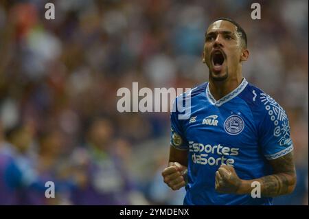 BA - SALVADOR - 11/20/2024 - BRÉSIL A 2024, BAHIA x PALMEIRAS - Gilberto, joueur de Bahia lors du match contre Palmeiras au stade Arena fonte Nova pour le championnat brésilien A 2024. Photo : Jhony Pinho/AGIF (photo de Jhony Pinho/AGIF/SIPA USA) Banque D'Images