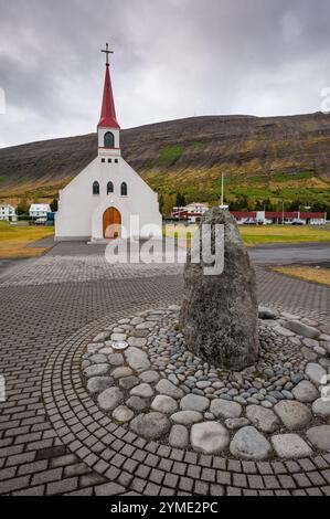 Pingeyri, Dyrafjordur, Fjords de l'Ouest, Islande, Europe Banque D'Images