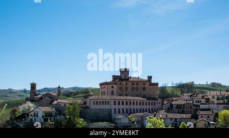 Paysages de Langhe, Italie Banque D'Images