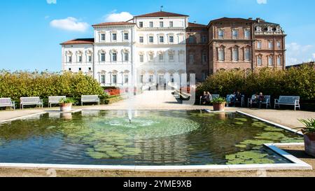 Vue sur le Palais Royal Venaria, Piémont, Turin, Italie Banque D'Images