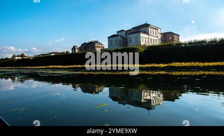 Vue sur le Palais Royal Venaria, Piémont, Turin, Italie Banque D'Images