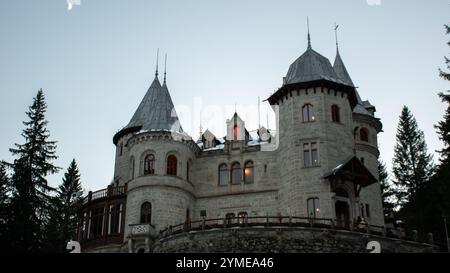 Vue sur le château royal de Savoie, Italie. Banque D'Images