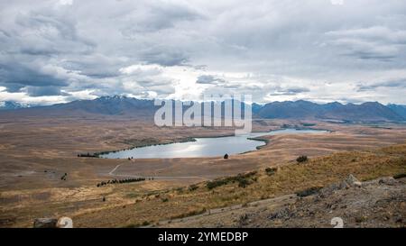 Paysages autour de Wanaka, Mt. Cook & Tekapo Lake, South-Island, Nouvelle-Zélande. Banque D'Images