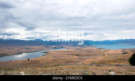 Paysages autour de Wanaka, Mt. Cook & Tekapo Lake, South-Island, Nouvelle-Zélande. Banque D'Images