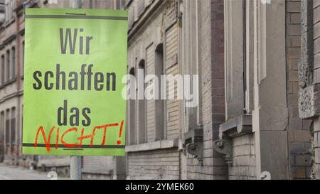 Image symbolique au sujet de la faillite de l'État en Allemagne Banque D'Images