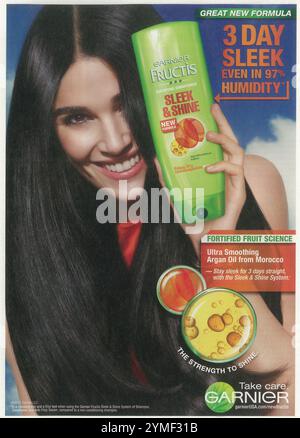 2012 Garnier Fructis shampooing ad Banque D'Images