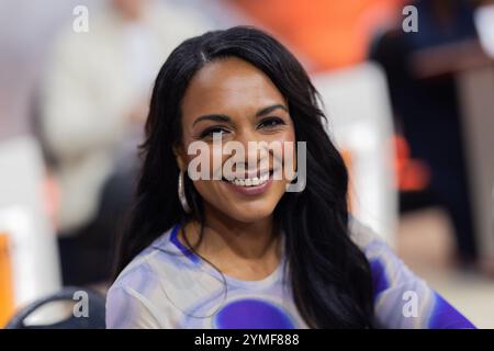 21 novembre 2024, Rhénanie du Nord-Westphalie, Hürth : Janique Johnson, présentatrice, participe au téléthon RTL 2024. Photo : Rolf Vennenbernd/dpa Banque D'Images