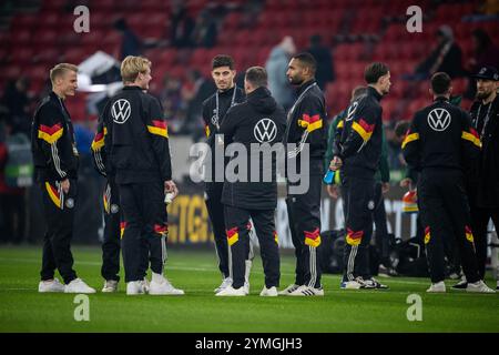 BUDAPEST, HONGRIE - 19 NOVEMBRE : Kai Havertz, Chris Fuhrich avant le match lors du match UEFA Nations League 2024/25 League A Group A3 Banque D'Images