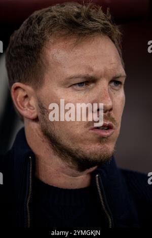 BUDAPEST, HONGRIE - 19 NOVEMBRE : Julian Nagelsmann, entraîneur de football de l'Allemagne photo de profil tête et épaules lors de l'UEFA Nations Lea Banque D'Images