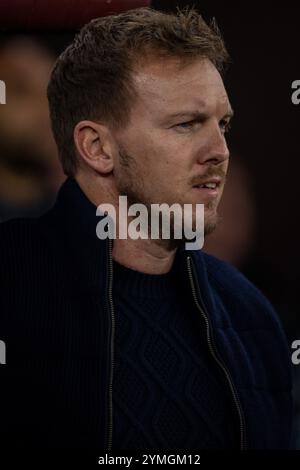 BUDAPEST, HONGRIE - 19 NOVEMBRE : Julian Nagelsmann, entraîneur de football de l'Allemagne photo de profil tête et épaules lors de l'UEFA Nations Lea Banque D'Images