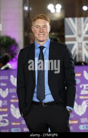 Célébrités assistent aux Pride of Britain Awards featuring : Tom Dean où : Londres, Royaume-Uni quand : 21 Oct 2024 crédit : Phil Lewis/WENN Banque D'Images