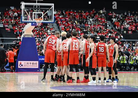 Tochigi, Japon. Crédit : MATSUO. 21 novembre 2024. Équipe Japon (JPN) basket-ball : FIBA Asia Cup 2025 qualificatifs 1er tour 2e Window match entre le Japon 93-75 Mongolie au Nikkan Arena Tochigi à Tochigi, Japon. Crédit : MATSUO . K/AFLO SPORT/Alamy Live News Banque D'Images