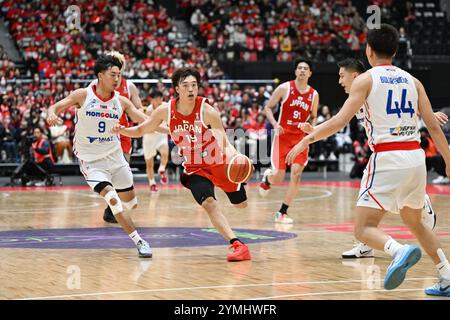 Tochigi, Japon. Crédit : MATSUO. 21 novembre 2024. Yudai Nishida (JPN) Basketball : FIBA Asia Cup 2025 qualificatifs 1er tour 2e Window match entre le Japon 93-75 Mongolie au Nikkan Arena Tochigi à Tochigi, Japon. Crédit : MATSUO . K/AFLO SPORT/Alamy Live News Banque D'Images