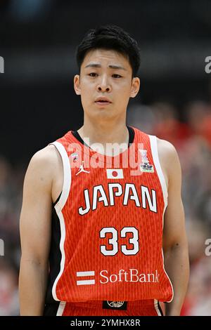 Tochigi, Japon. Crédit : MATSUO. 21 novembre 2024. Ryusei Sasaki (JPN) Basketball : FIBA Asia Cup 2025 qualificatifs 1er tour 2e Window match entre le Japon 93-75 Mongolie au Nikkan Arena Tochigi à Tochigi, Japon. Crédit : MATSUO . K/AFLO SPORT/Alamy Live News Banque D'Images
