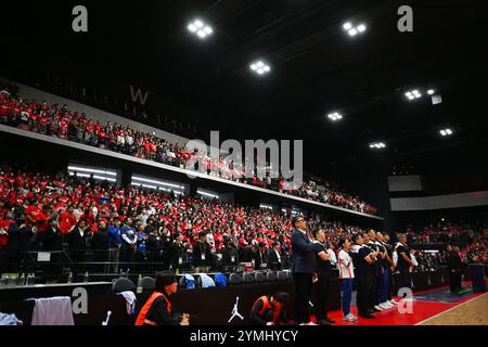 Tochigi, Japon. Crédit : MATSUO. 21 novembre 2024. Vue générale Basketball : FIBA Asia Cup 2025 qualificatifs 1er tour 2e Window match entre le Japon 93-75 Mongolie au Nikkan Arena Tochigi à Tochigi, Japon. Crédit : MATSUO . K/AFLO SPORT/Alamy Live News Banque D'Images