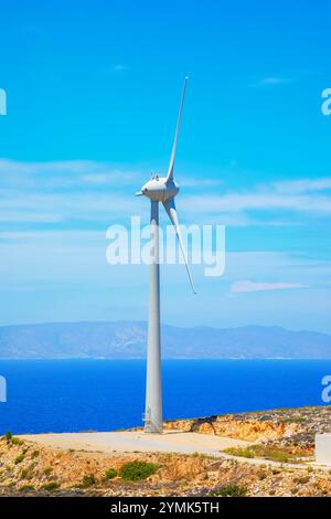 Éolienne, Sifnos Island, Cyclades Islands, Grèce Banque D'Images