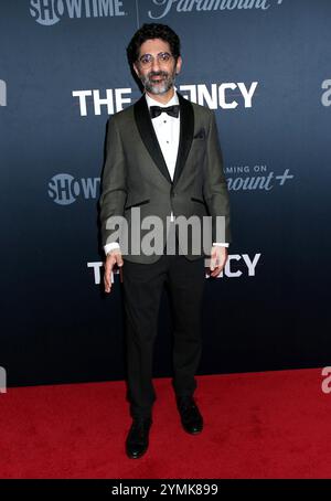 New York, États-Unis. 21 novembre 2024. Reza Brojerdi assiste à la première de la série The Agency au Museum of Modern Art le 21 novembre 2024 à New York © Steven Bergman/AFF-USA. Crédit COM : AFF/Alamy Live News Banque D'Images